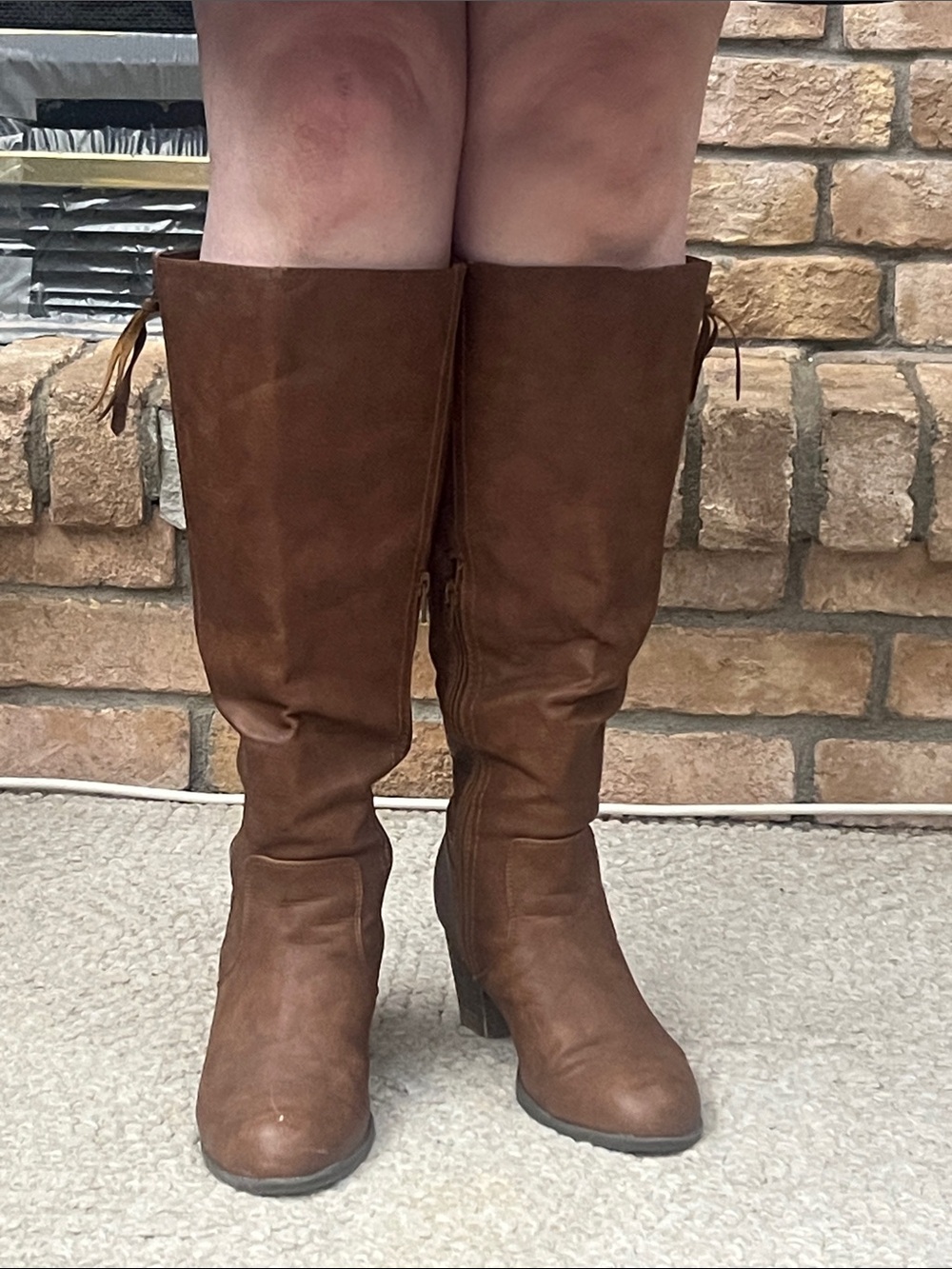 Crown Vintage Classic Tall Brown Women's Riding Boots
